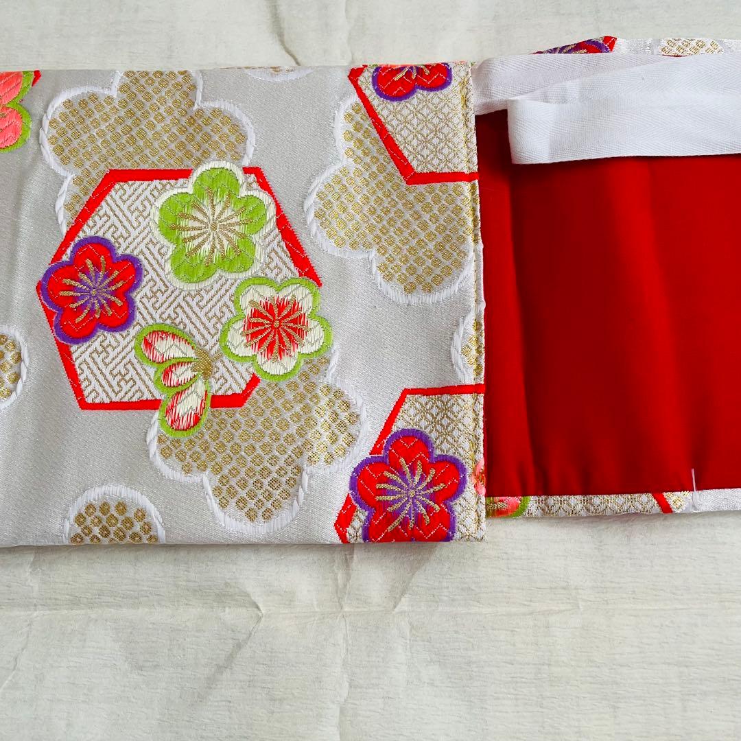 【美品】七五三　7歳セット　結び帯　草履　バッグ　ハコセコセット