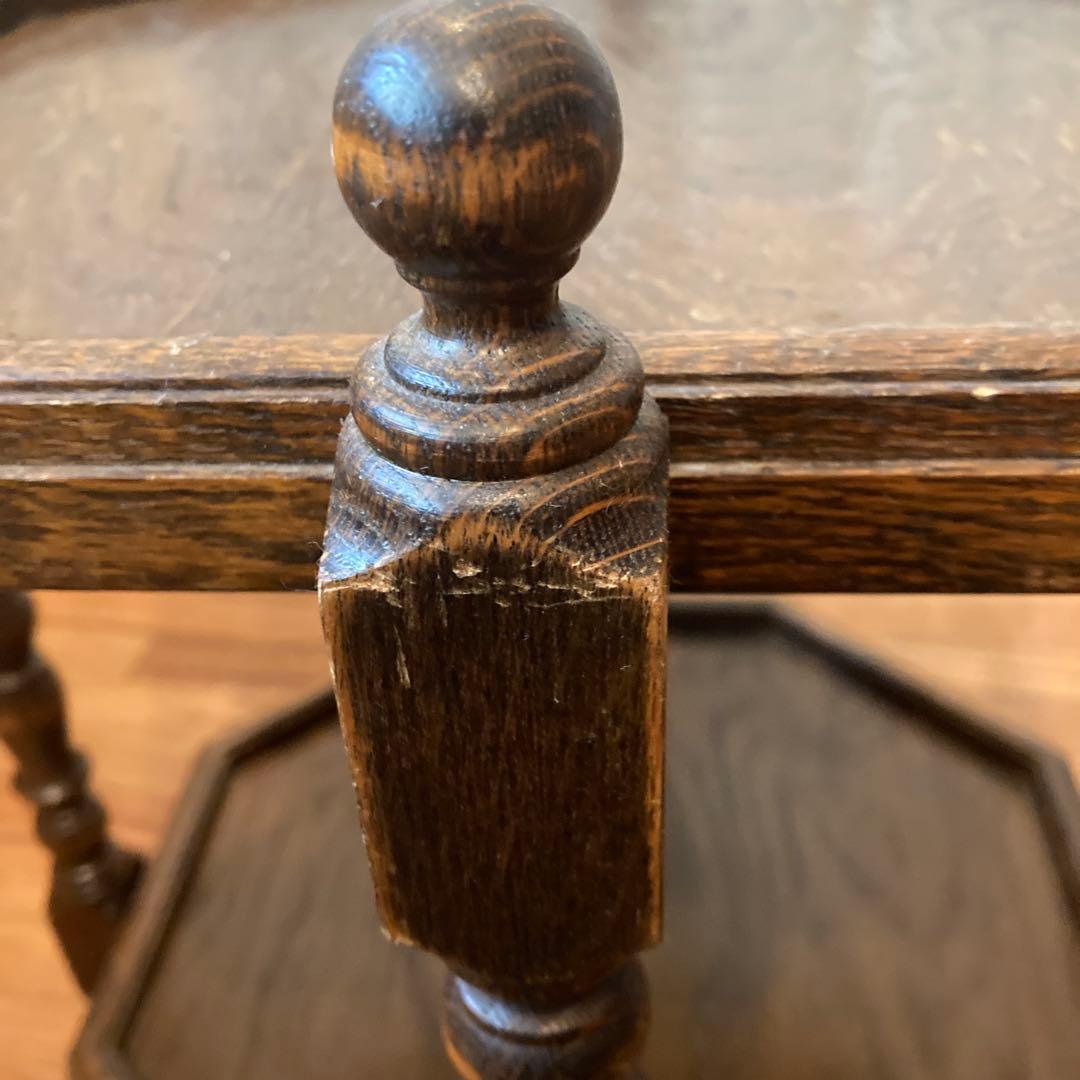 三越カントリーハウス ブルージュ 八角テーブルワゴン キャスターつき