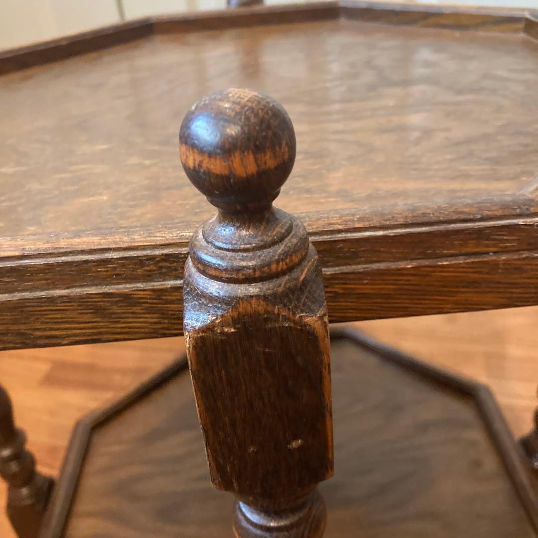 三越カントリーハウス ブルージュ 八角テーブルワゴン キャスターつき