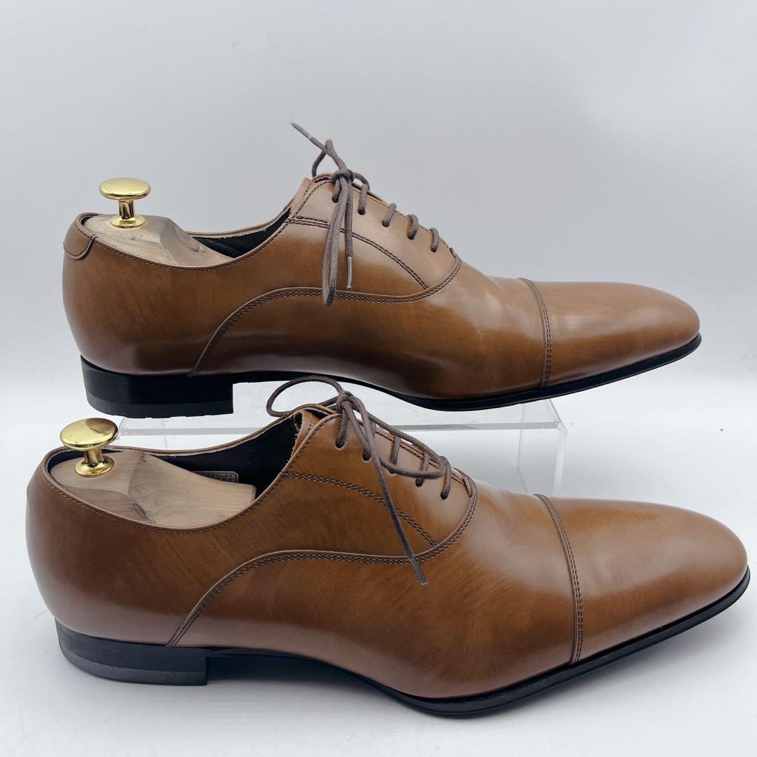 極美品✨リーガル 011R ストレートチップ 内羽根 ライトブラウン 26.5