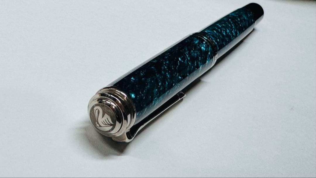 ペリカン スーベレーン M805 オーシャンスワール　ニブEF　Pelikan