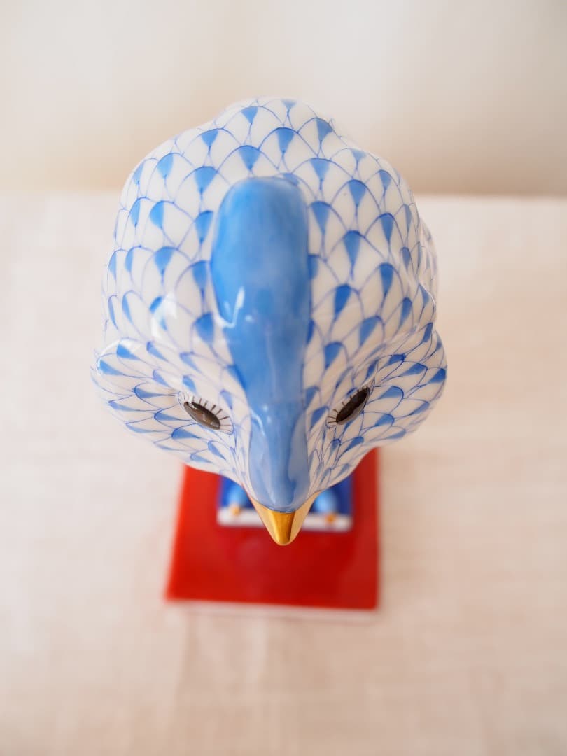 ヘレンド　Herend 梟(フクロウ)　ハンドペイント　フィギュリン　置物