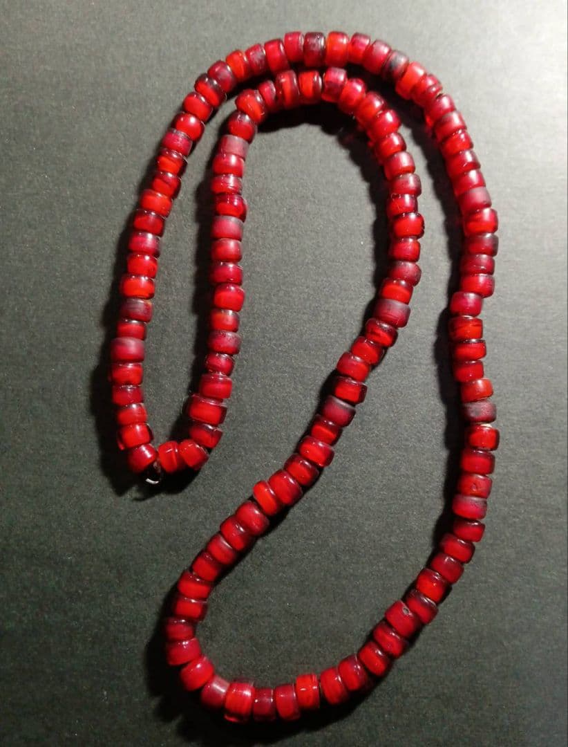 希少　アンティークビーズ　ホワイトハーツ　トレードビーズ　ヴェネチアンビーズ