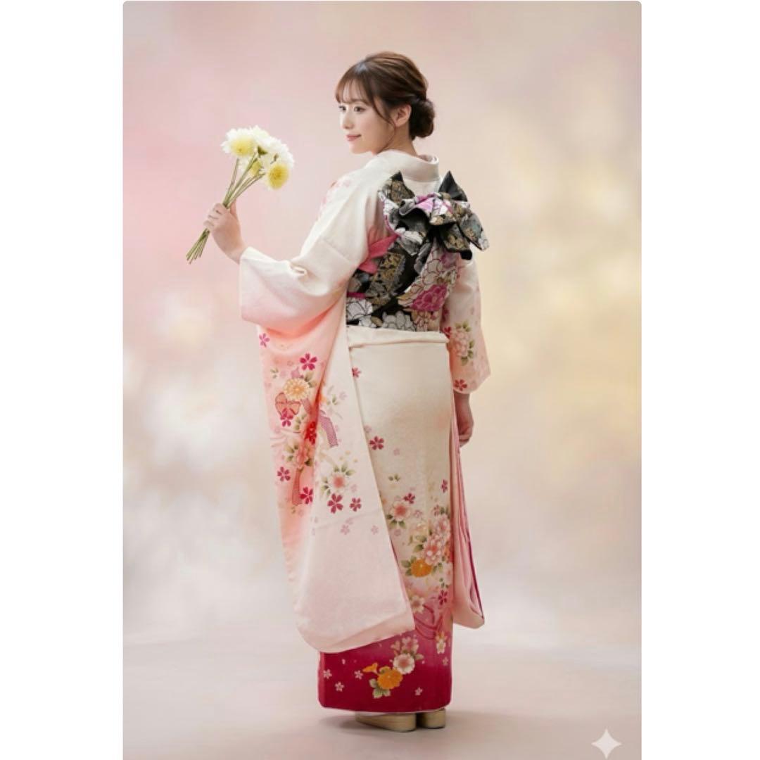 成人式用 振袖 一式セット　着物ハンガー付き