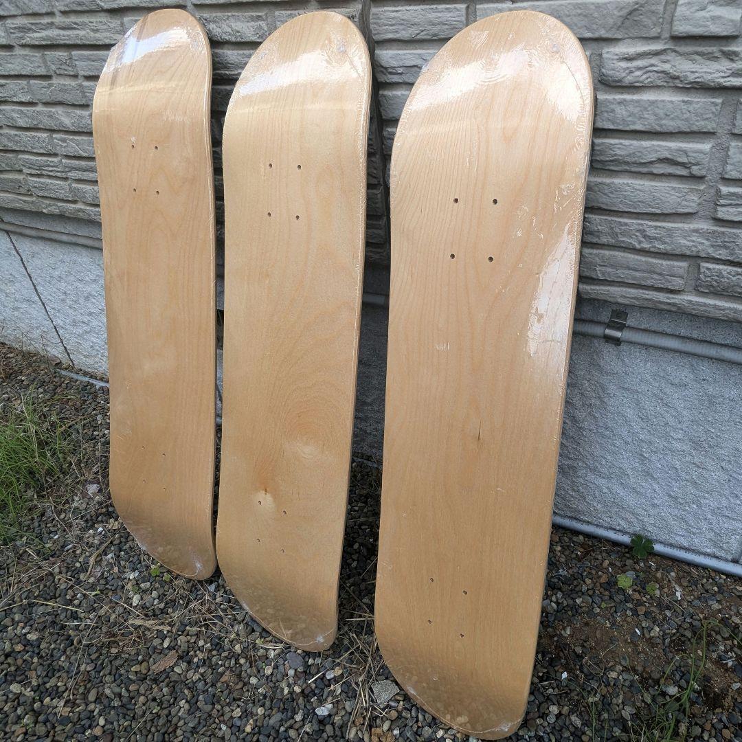 スケボー ブランク デッキ まとめ売り 3枚 カナディアンメープル デッキ