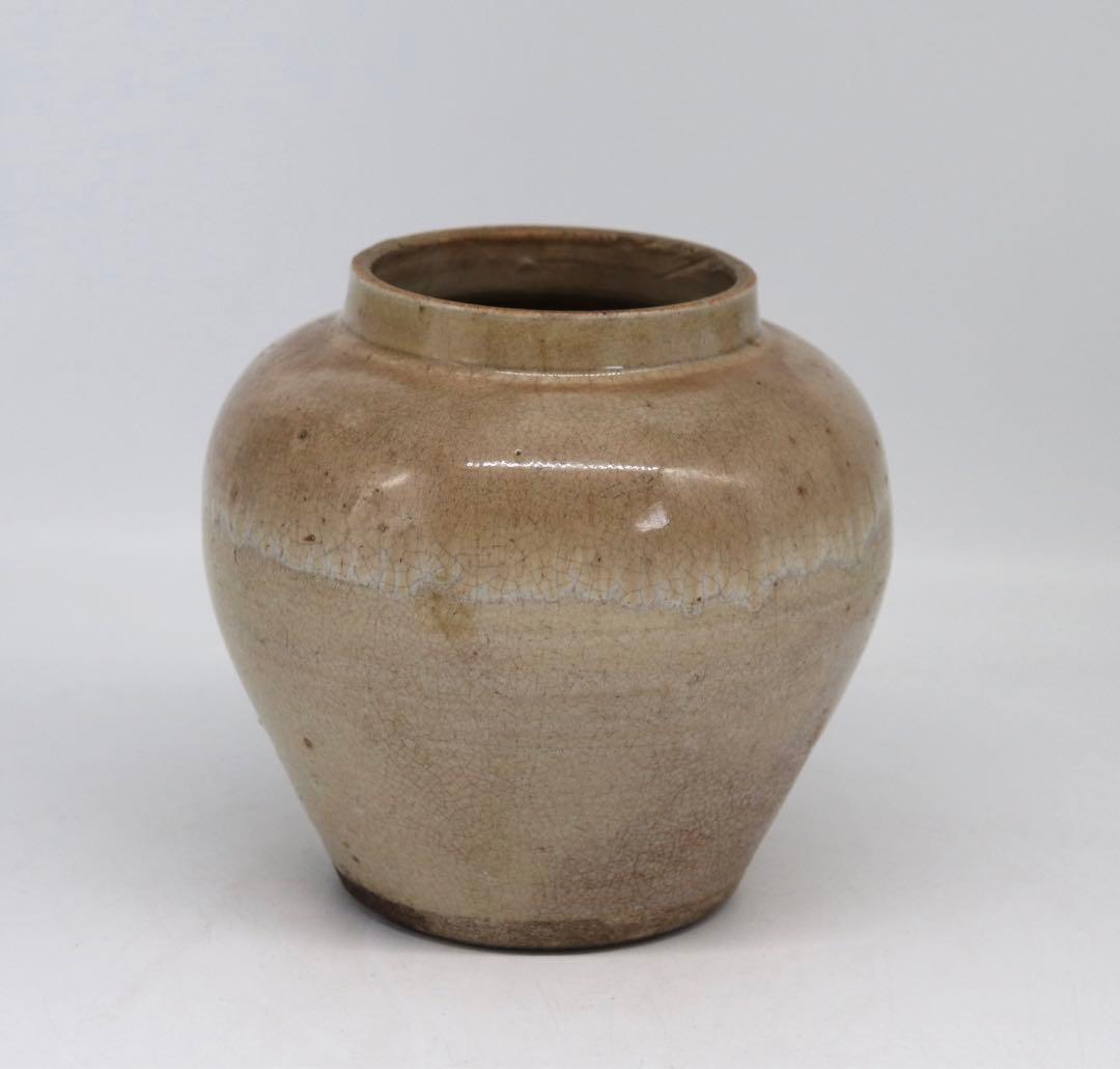 中国　清時代　哥釉壺　送料込み0807