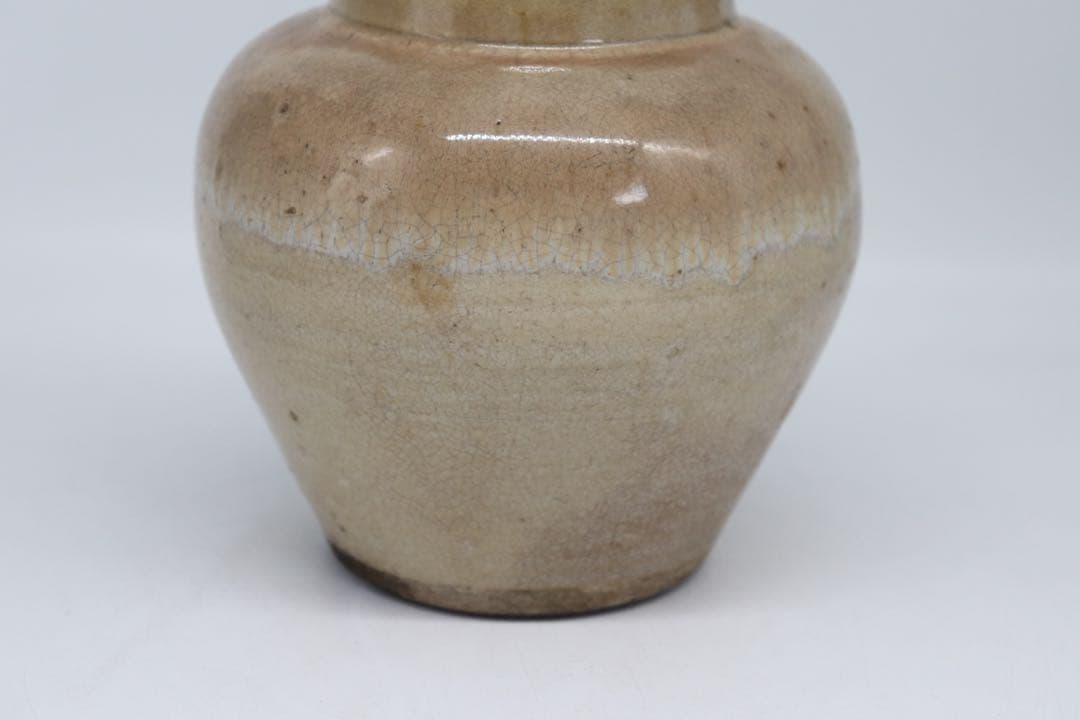 中国　清時代　哥釉壺　送料込み0807