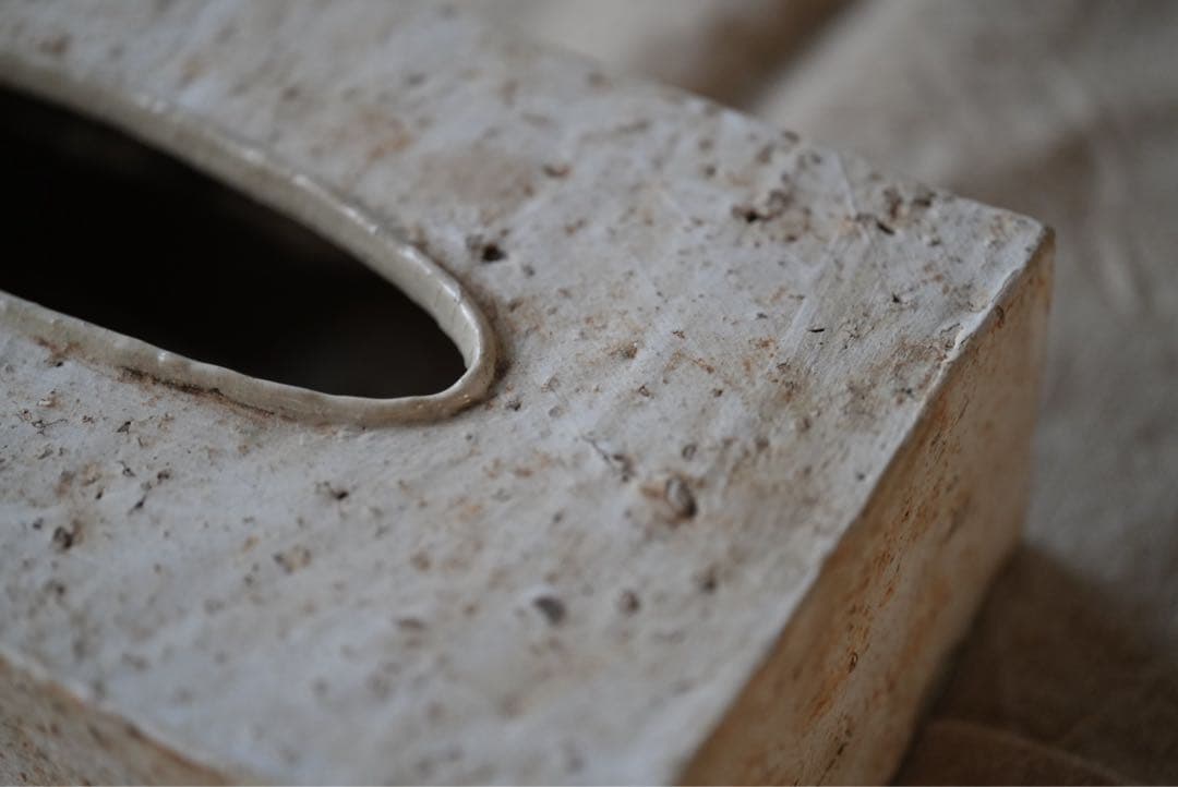 内田鋼一 陶器 ティッシュボックス