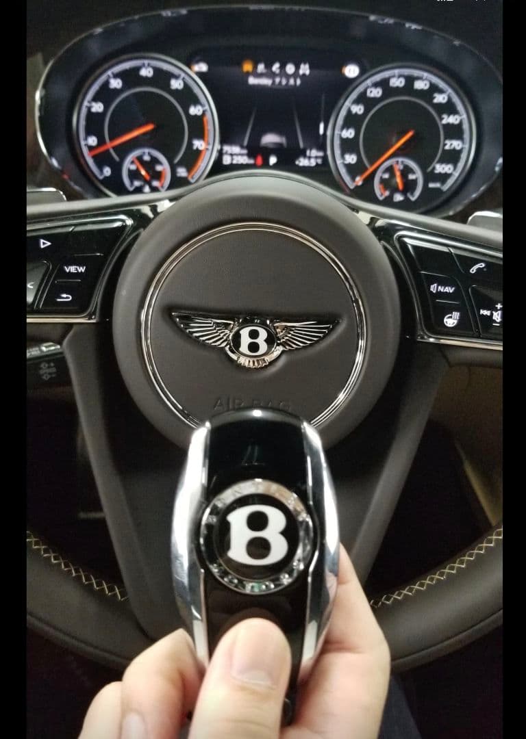 ベントレー スマートキー3つボタン　Bentley　シェル