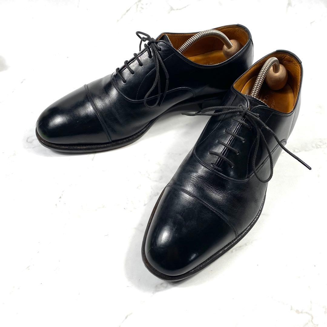 【美品】SCOTCH GRAIN ビジネスシューズ ストレートチップ 黒 26