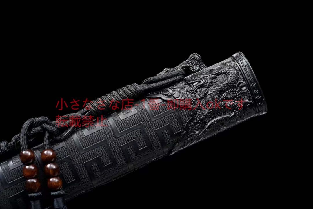 【黒金古刀花無欠】  古兵器 武具 刀装具 日本刀 模造刀 居合刀