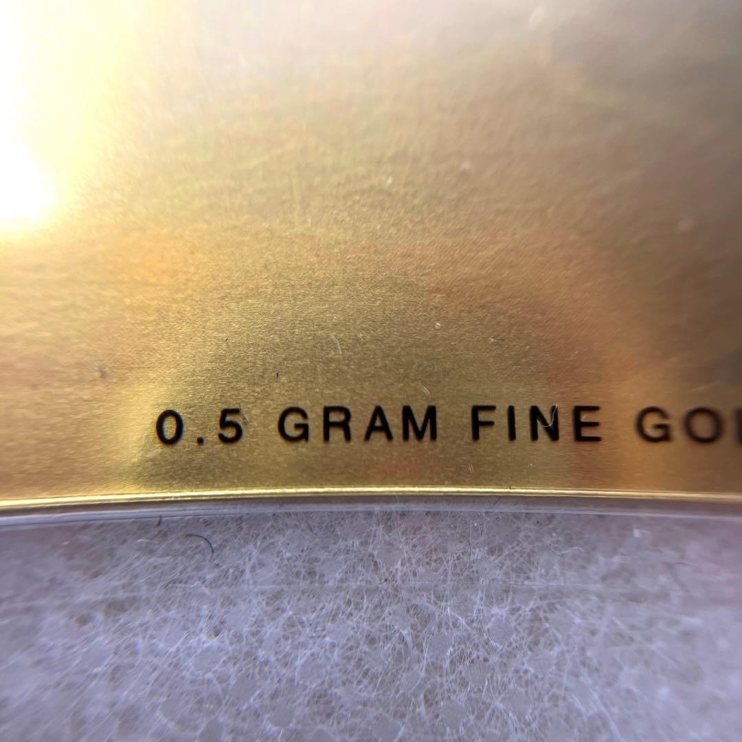 【純金】FINEGOLD 999.9 0.5g 2004-2005年版カレンダー