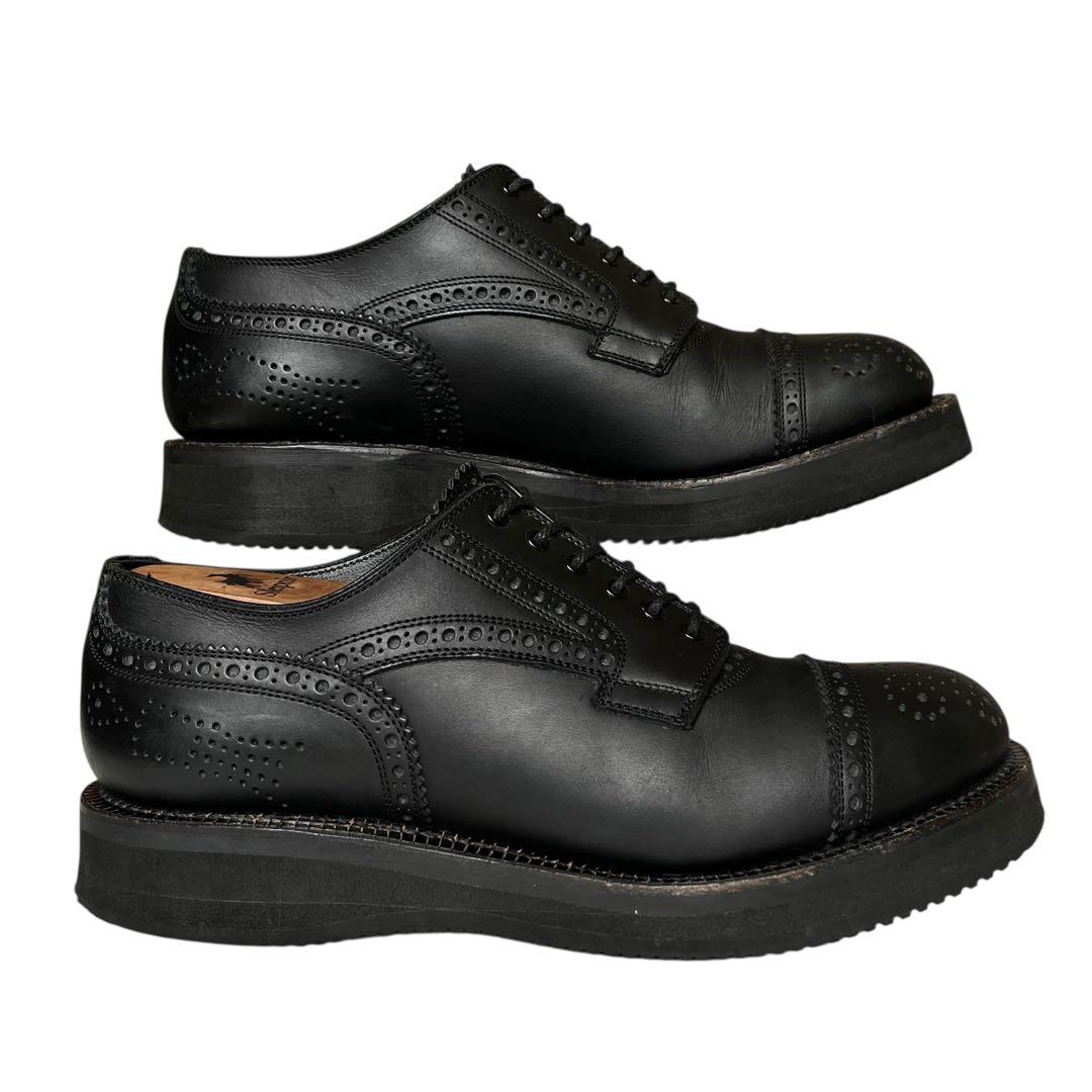 美品 フットザコーチャー 7 MENDELL レザー メダリオン vibram