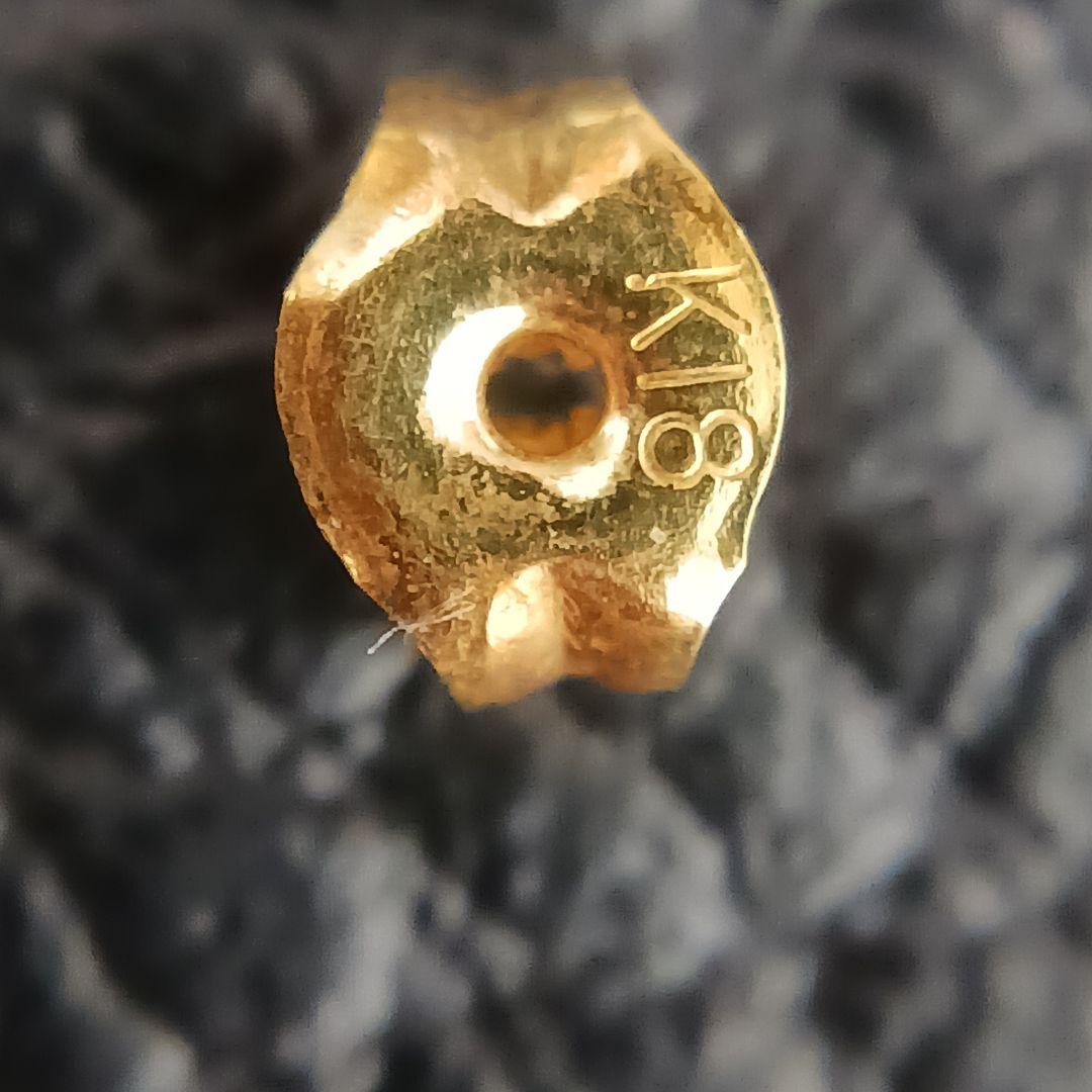 (B122407) K18 YG ピアス アクセサリー