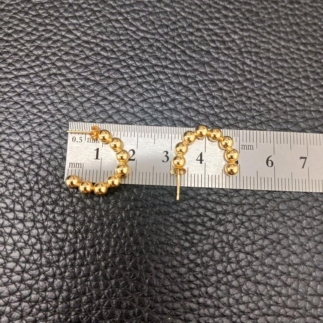 (B122407) K18 YG ピアス アクセサリー
