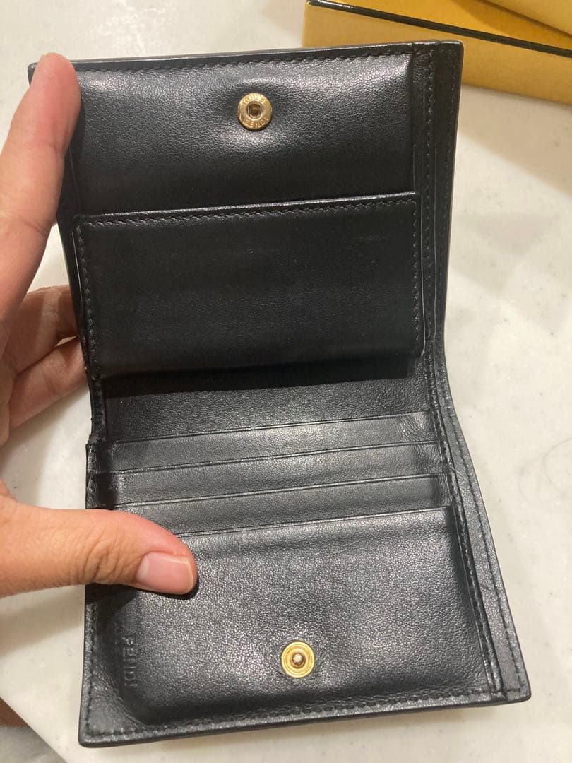 FENDI ブラウン 二つ折り財布 SMALL WALLET