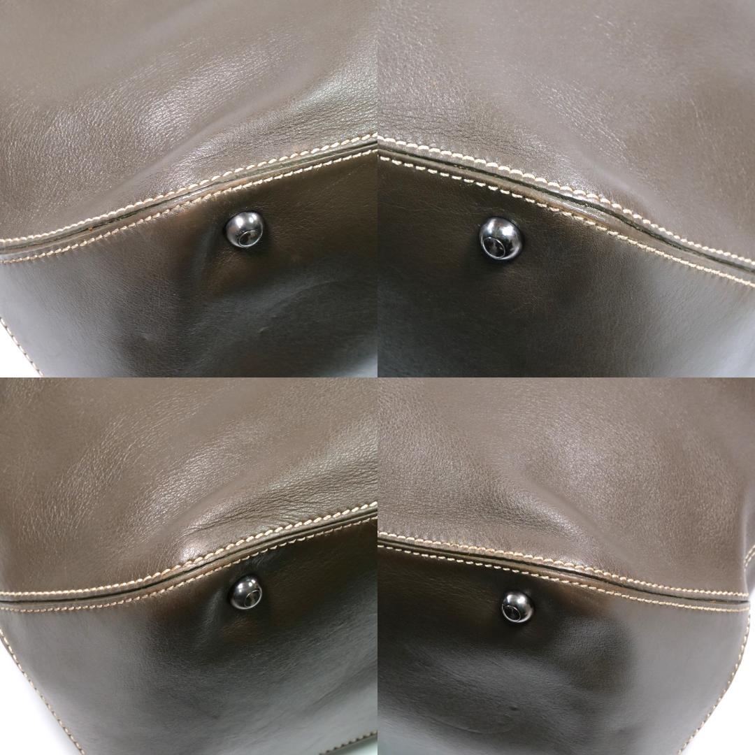 美品✨トッズ トートバッグ ショルダーバッグ レザー ダークブラウン