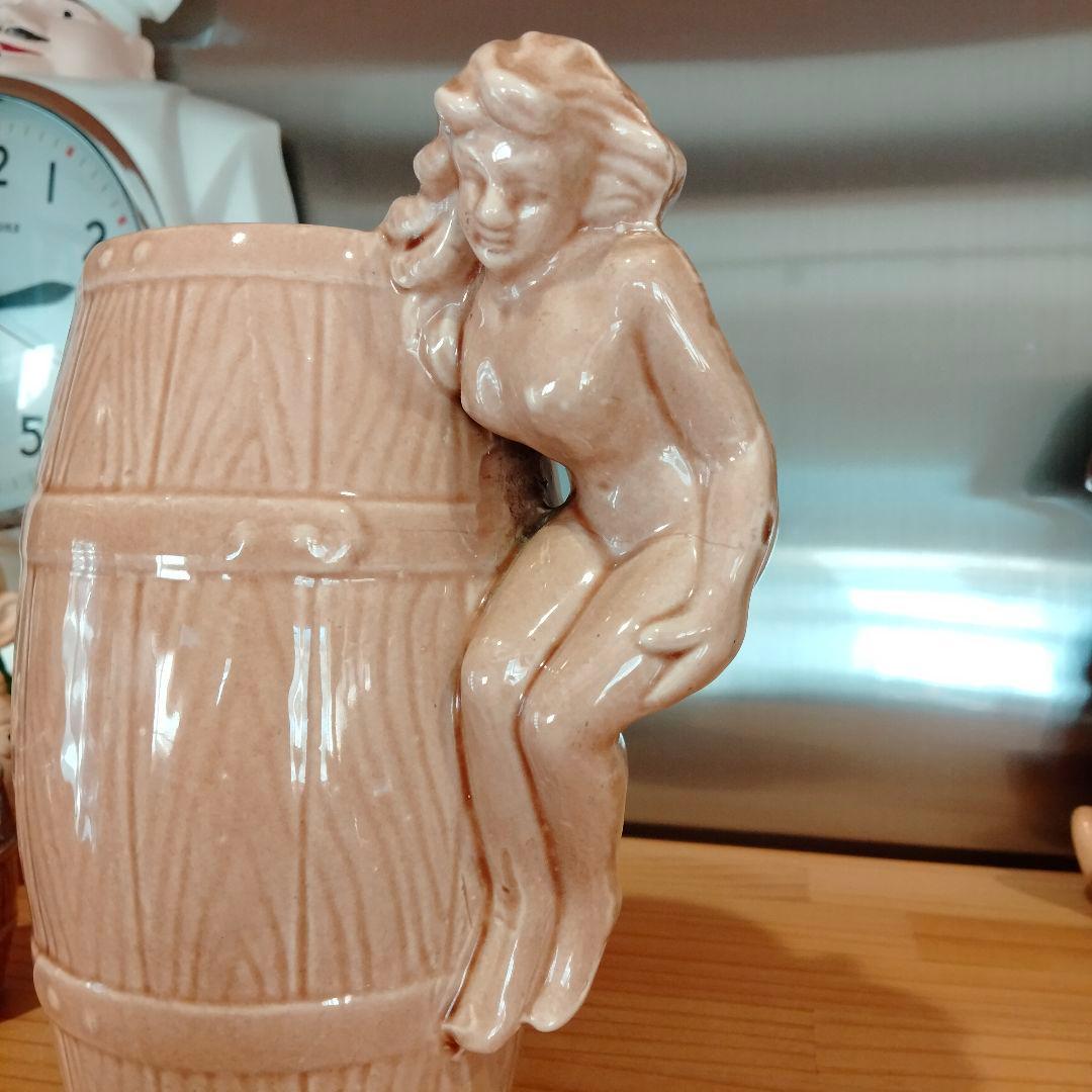 50s 　ピンナップ　デカンタ　お猪口セット　エロ　スカル　ドクロ　ビンテージ