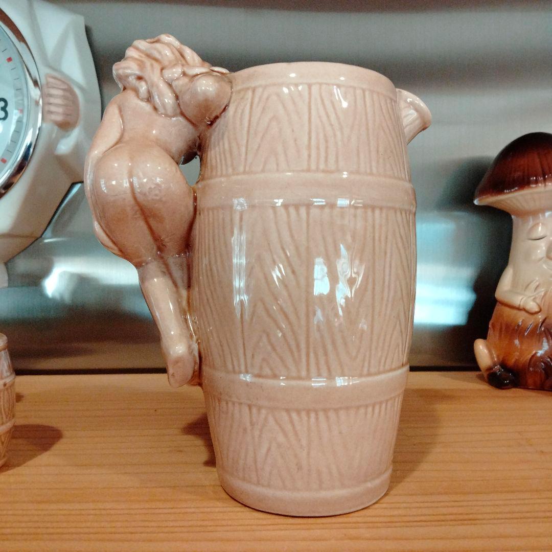 50s 　ピンナップ　デカンタ　お猪口セット　エロ　スカル　ドクロ　ビンテージ