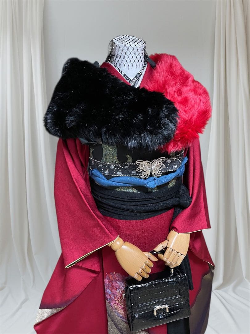 本日限定価格！振袖 フルセット 山本寛斎 成人式 赤