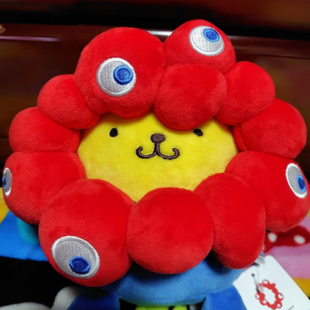 タグ付き　ポムポムプリン ミャクミャク なりきりぬいぐるみ　M　サンリオ