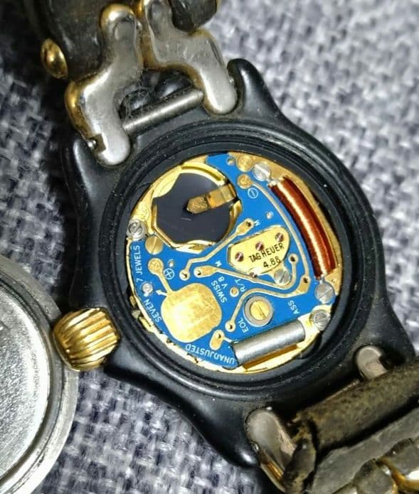 TAG Heuer、ゴールド ブラック レザーベルト時計です(๑•̀ㅂ•́)و✧