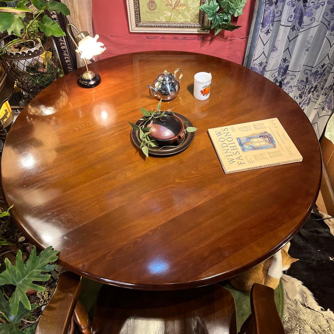 オールドヴィンテージ　柏木工 ブナ材　リビングダイニングテーブル