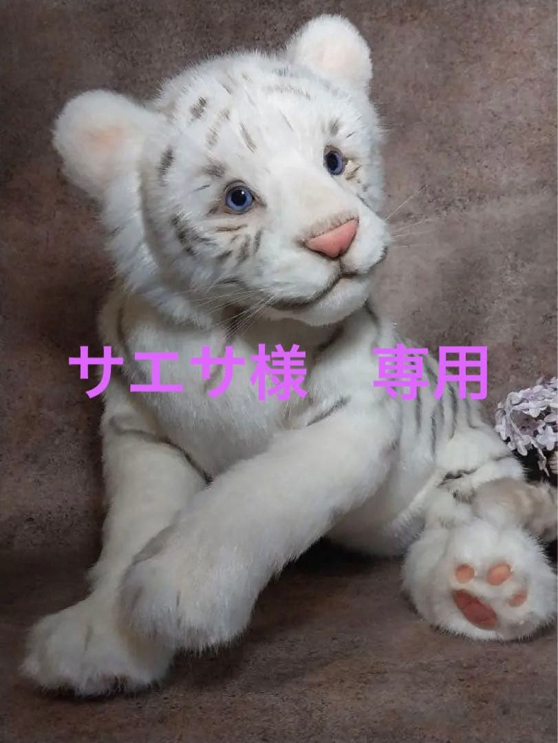 海外作家様作　アートドール　ホワイトタイガーの子供