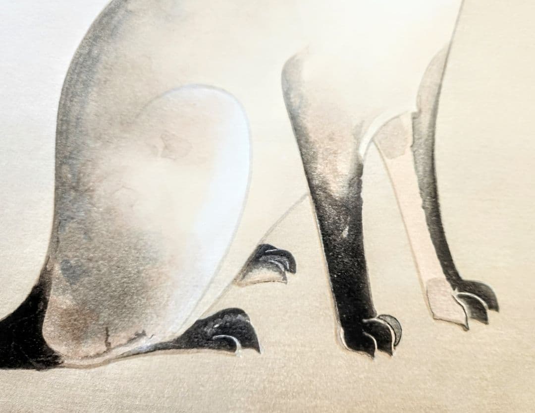 奥村土牛【シャム猫】木版画　直筆サイン　直筆エディションナンバー　落款あり