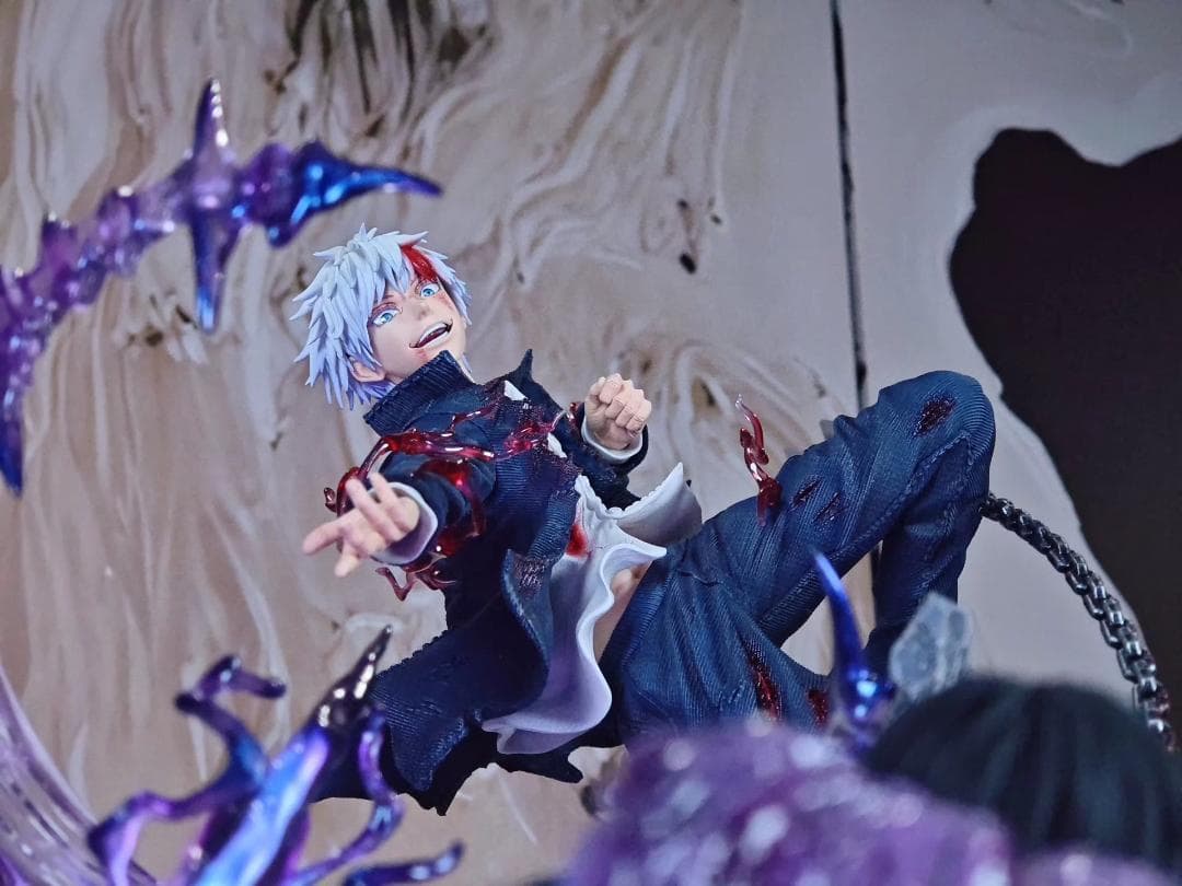 呪術廻戦 ごじょう さとるvsふしぐろ じんじ 1/6 樹脂 彫刻 フィギュア