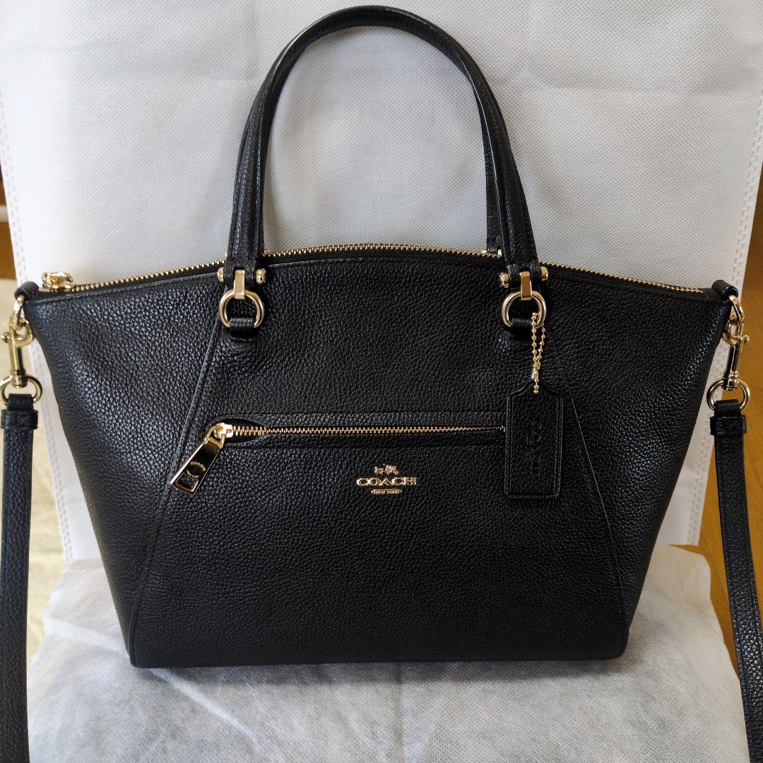 【極美品】COACH コーチショルダーバッグ.ポリッシュドペプルレザー2way