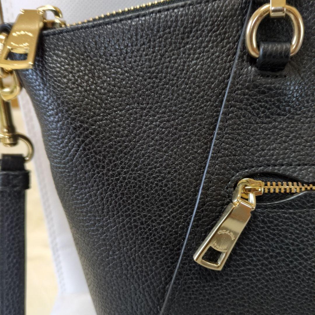 【極美品】COACH コーチショルダーバッグ.ポリッシュドペプルレザー2way