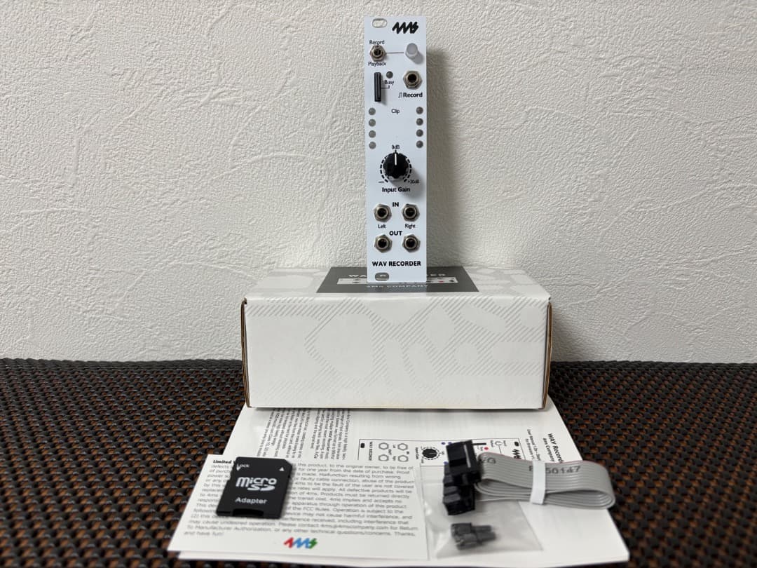 4ms WAV Recorder ユーロラック モジュラーシンセ