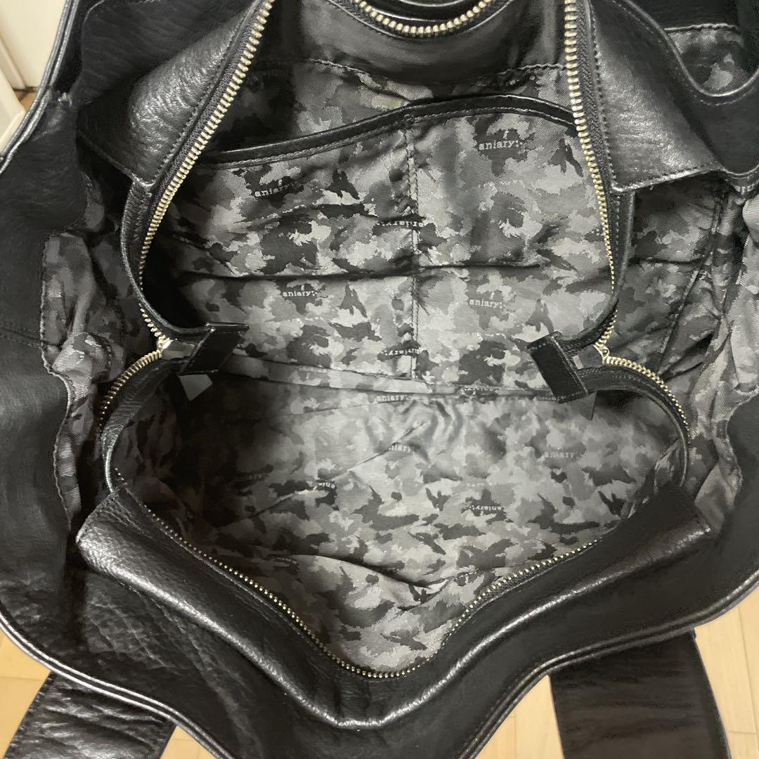 アニアリAniary レザートートバッグ01-02013中古　ブラック