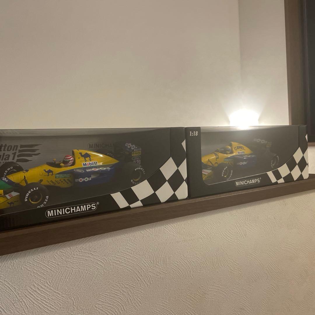 未使用 美品　ミニチャンプス1/18 ベネトン1991 R.モレノ　N.ピケ