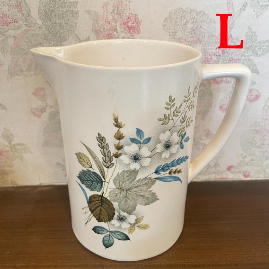 英国アンティーク 花柄 ジャグ 3個 イギリス ジャンク ブロカント 蚤の市