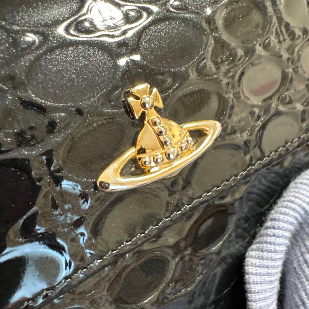 ヴィヴィアンウエストウッド OVALORB 口金二つ折り財布 ブラック