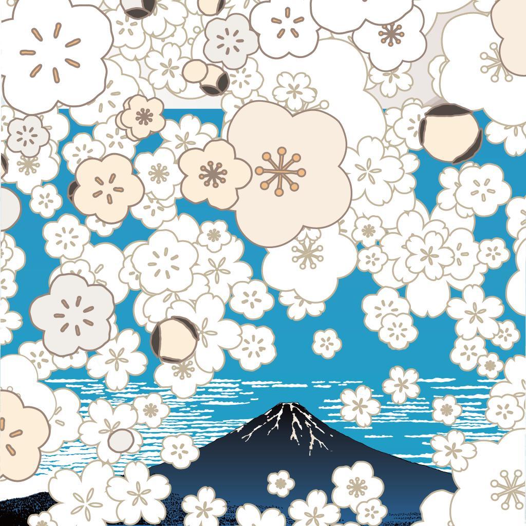 kashikomi 梅・No.001／ アートポスター　400×500