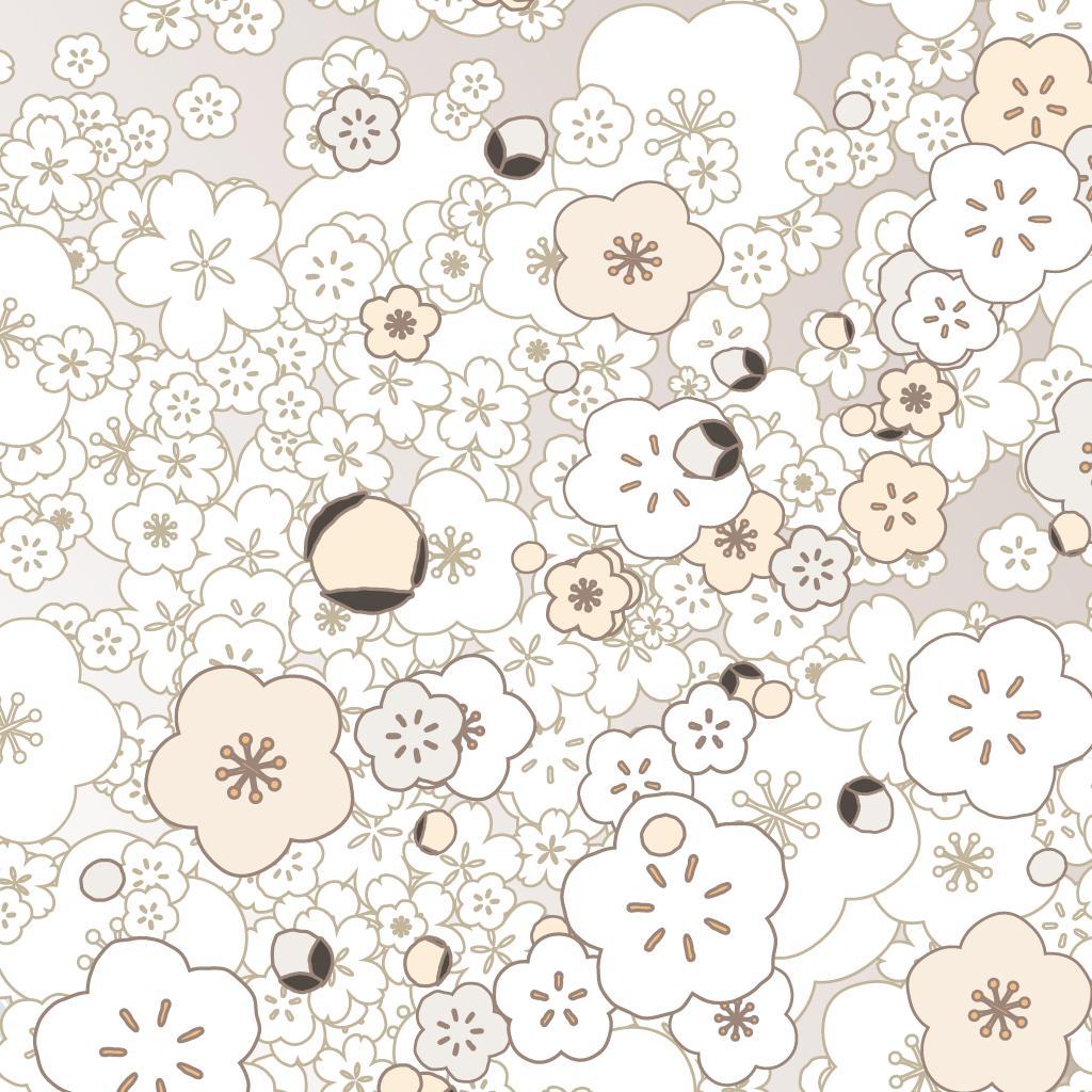 kashikomi 梅・No.001／ アートポスター　400×500