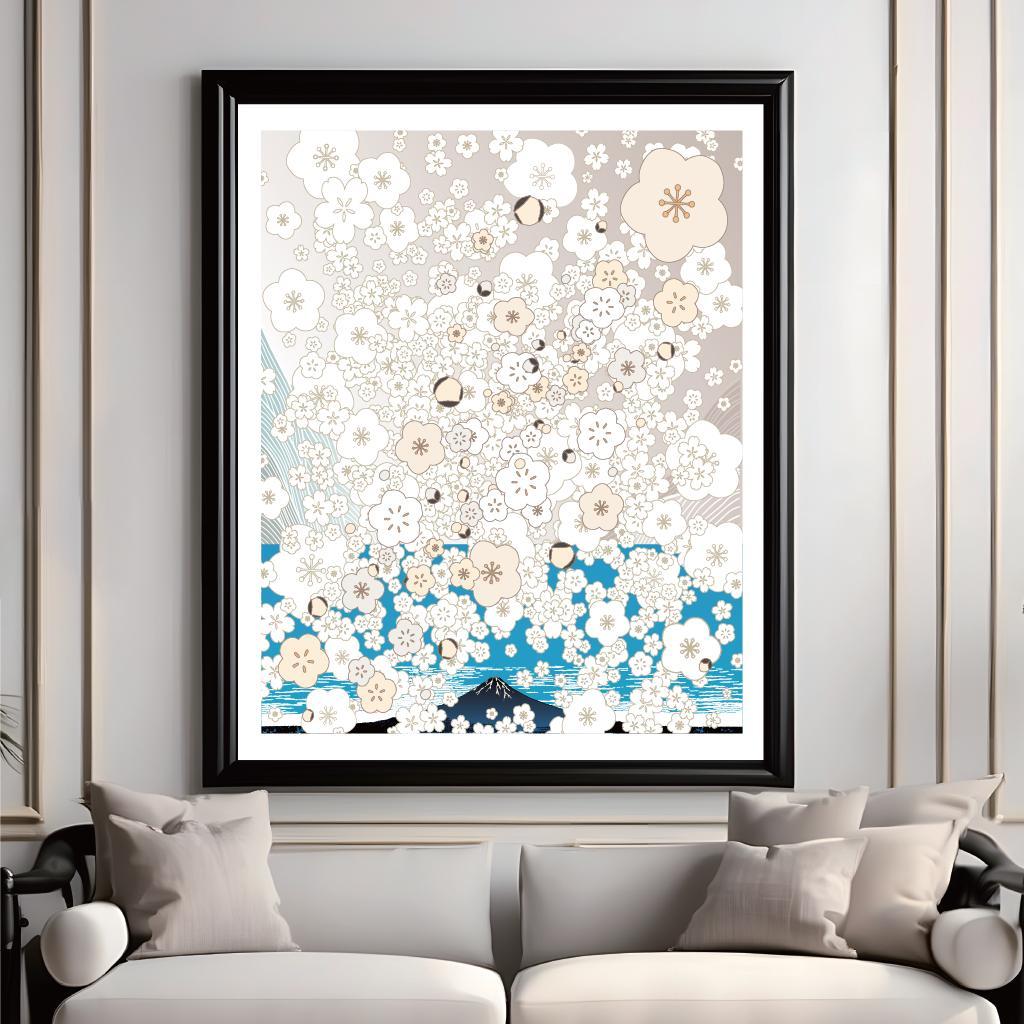 kashikomi 梅・No.001／ アートポスター　400×500