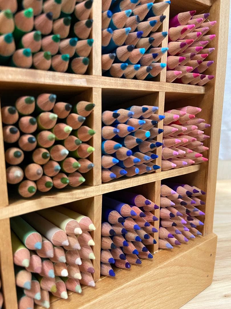 フェリシモ　500色の色鉛筆　木製ケース付き　FELISSIMO