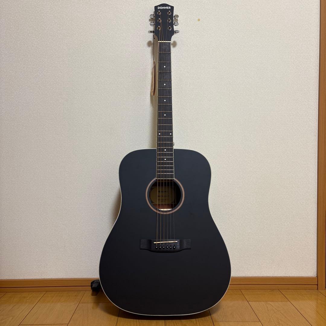 DONNER アコースティックギター DAG-1B ギターケース付き