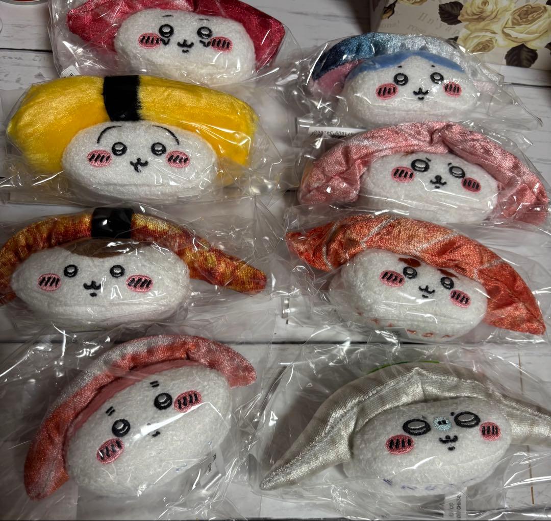 ちいかわ くじ　寿司　お寿司になっちゃった　ぬいぐるみ　コンプ　セット