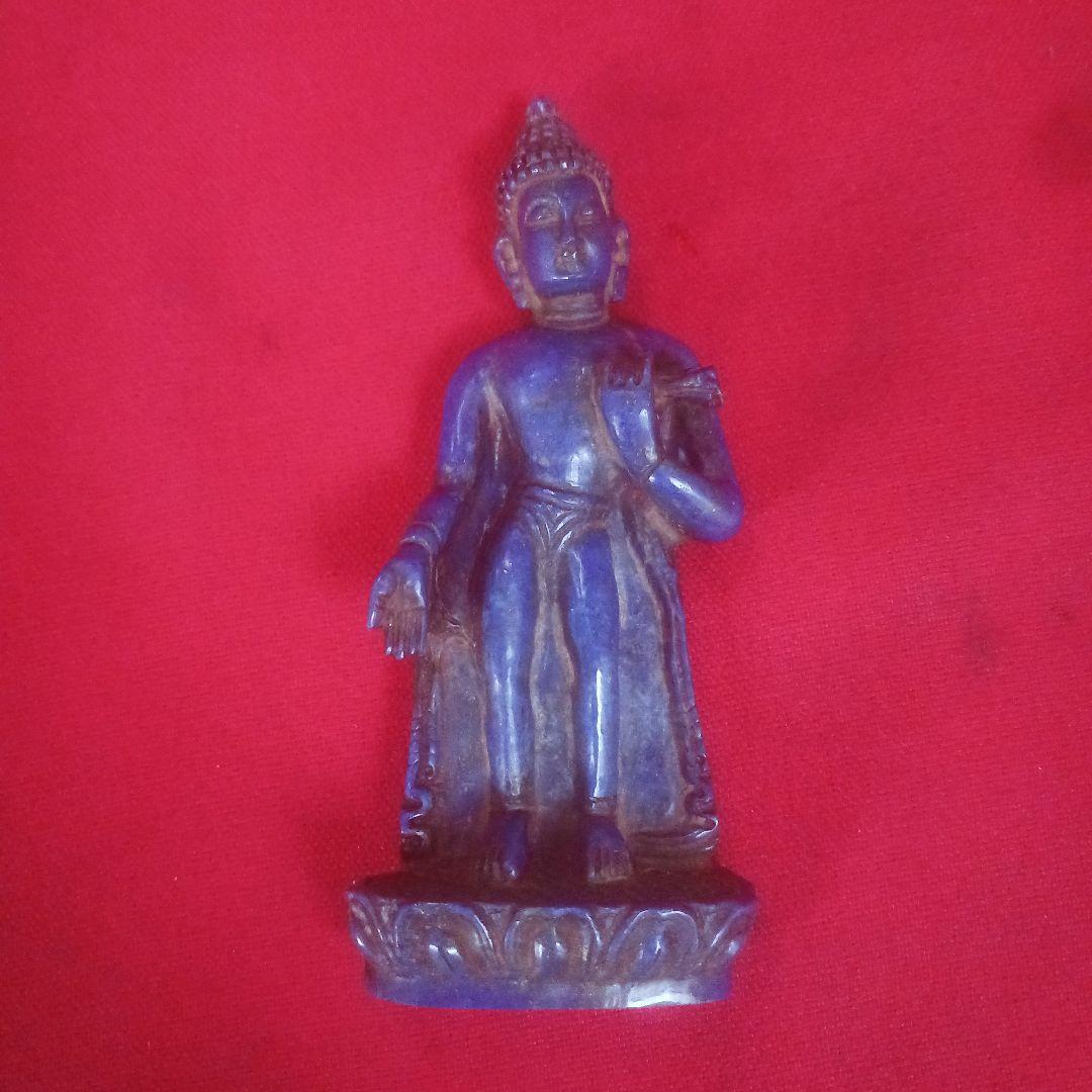 チベット　仏像　ラピスラズリ