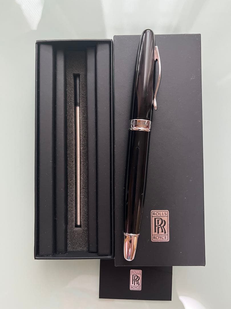 【超レア】 ロールスロイス正規品 高級ボールペン ロゴ刻印入り 替芯付き