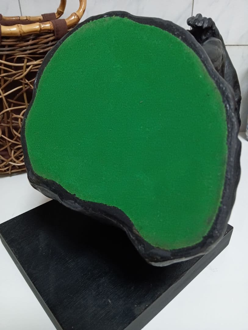 オーギュスト・ロダン稀少高さ４０センチ「考える人」モチーフ木彫美術彫刻飾り置物