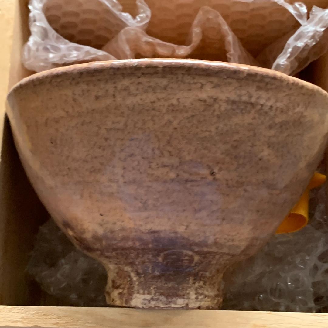 萩 茶? 大野孝晴 共箱付き 共布 茶碗 萩焼 茶道具 茶器 伝統工芸 美術品