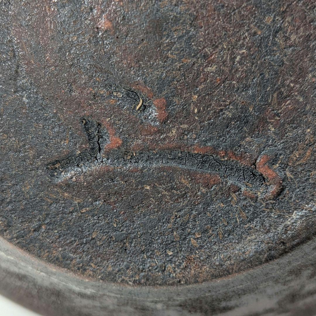 中里重利 唐津焼 黒陶花入 共箱（四方桟組箱） 花器 花瓶 フラワーベース 置物