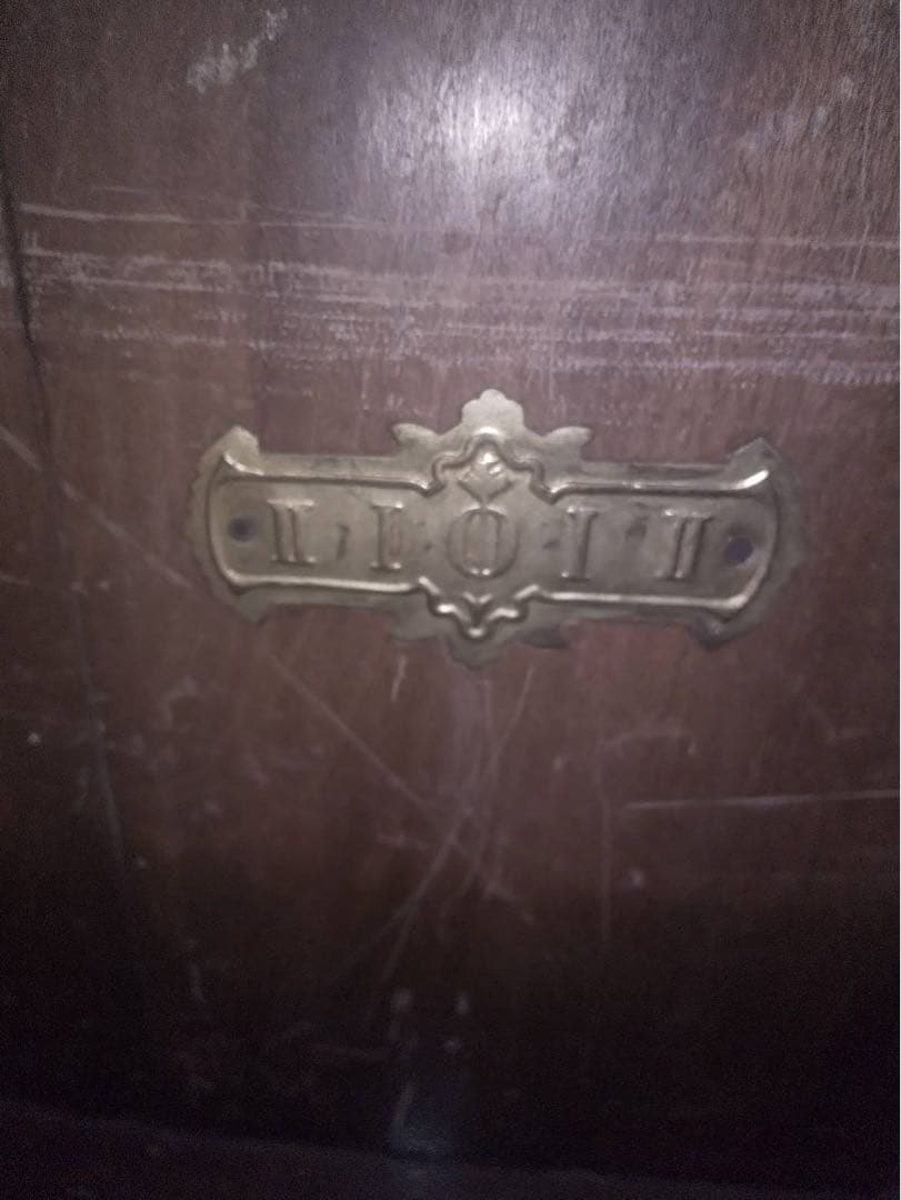 振り子時計 木製 茶色 高さ約150cm