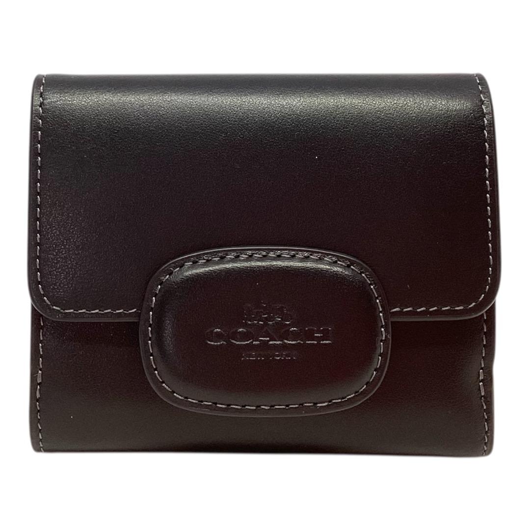 【箱なし特別価格】新品　コーチ　二つ折り財布　ブラック　CT985